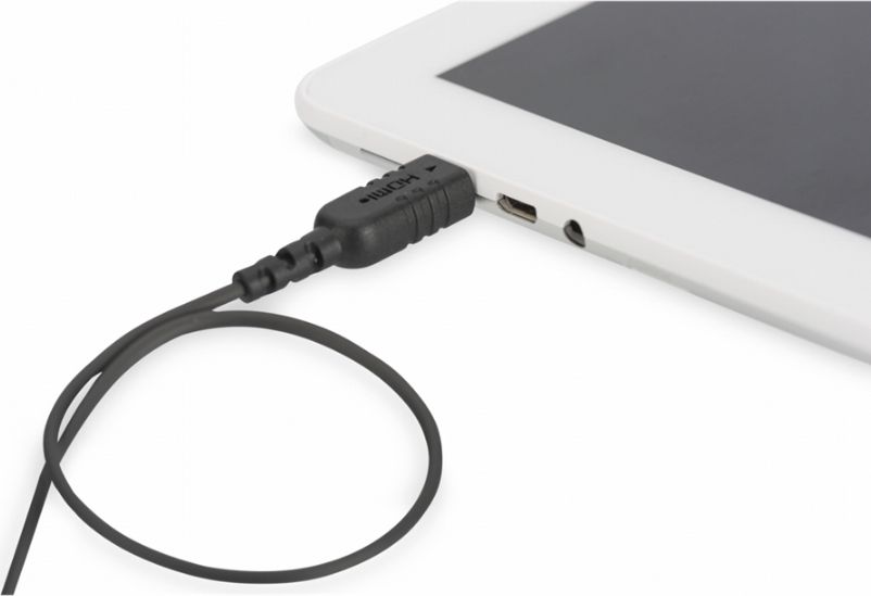 Kabllo HDMI Digitus High Speed, Type C në Type A, 4K, e zezë