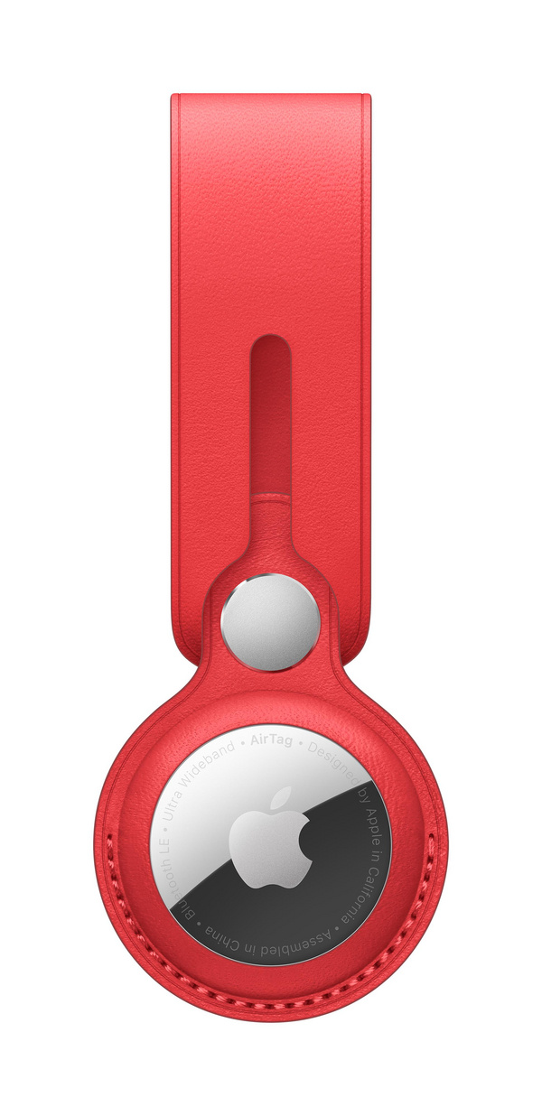 Apple AirTag Leather Loop, (PRODUCT)RED
