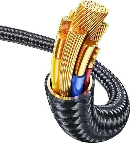Kabllo Sams Meteor Series, USB C në USB C, 100W, 1.2m, e zezë