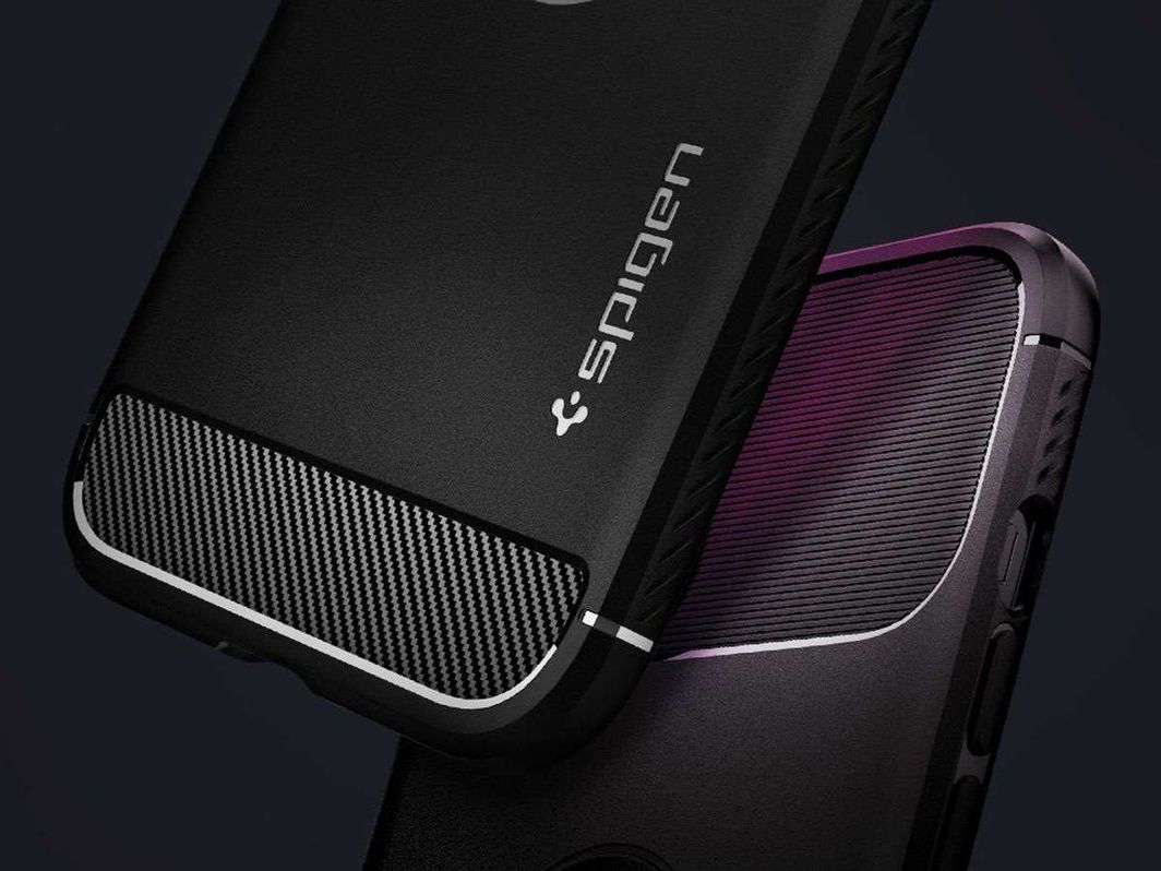 Mbrojtëse Spigen Rugged Armour për iPhone 12/12 Pro 6.1, e zezë mat