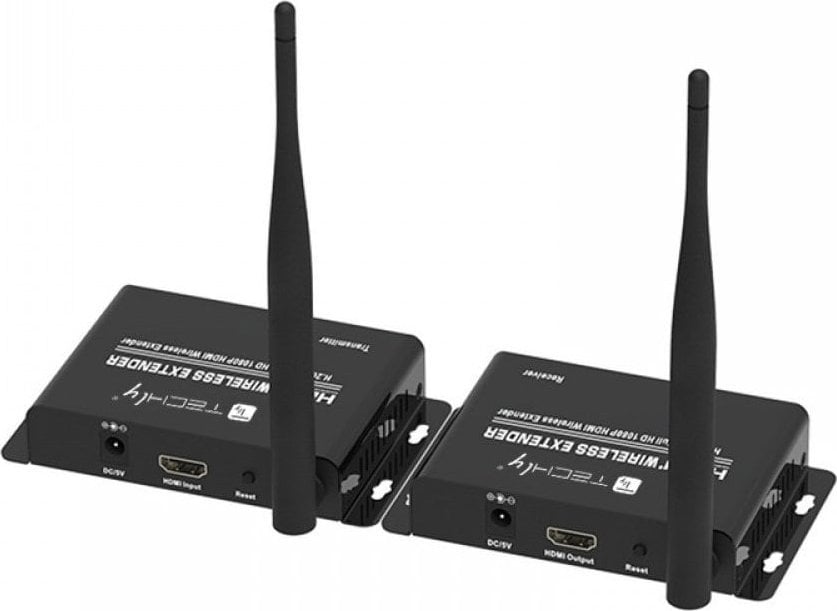 Transmetues HDMI pa tela Techly 365634, Full HD 1080p 60Hz, 5.8GHz deri 50m, i zi