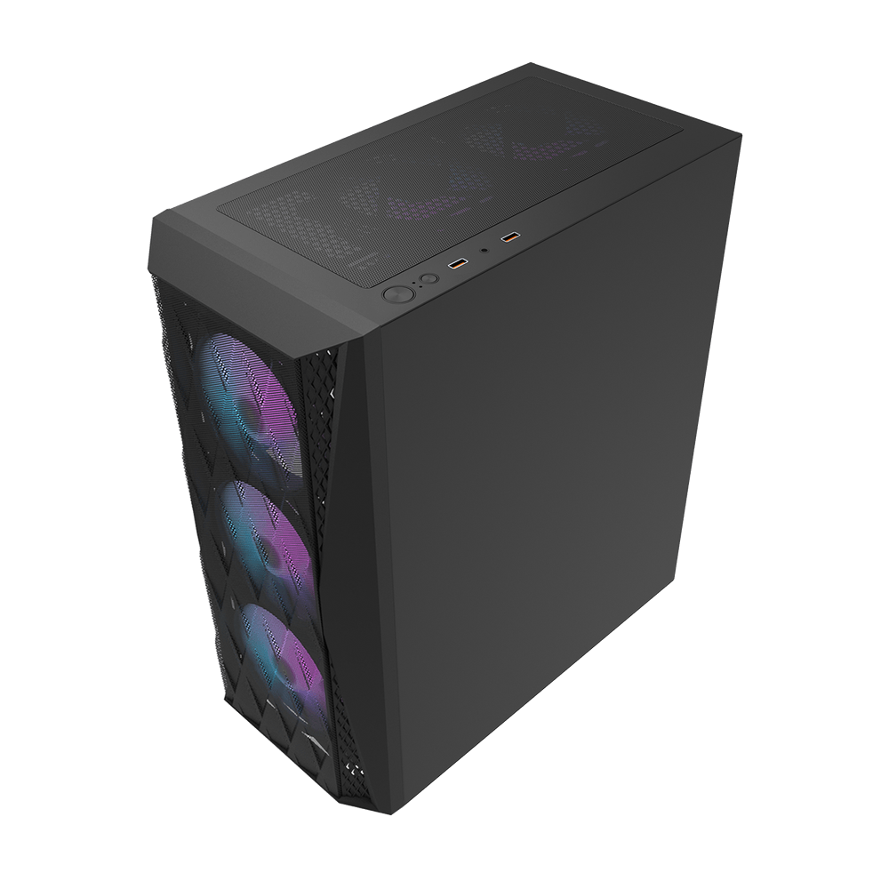 Kasë kompjuteri Darkflash DK352 Plus, e zezë