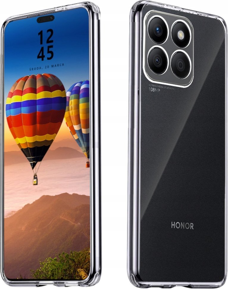 Mbrojtëse transparente për telefon Honor X8B, 2mm, me mbrojtje kamere, e tejdukshme