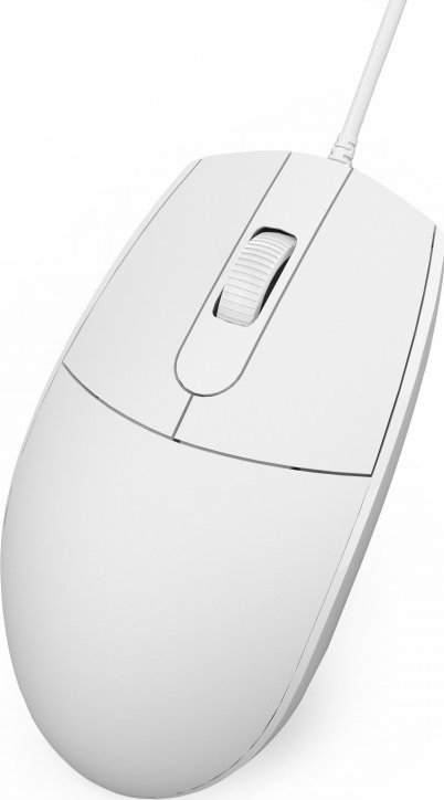 Maus Omega OM-439 Basic, me kabllo, USB, i bardhë