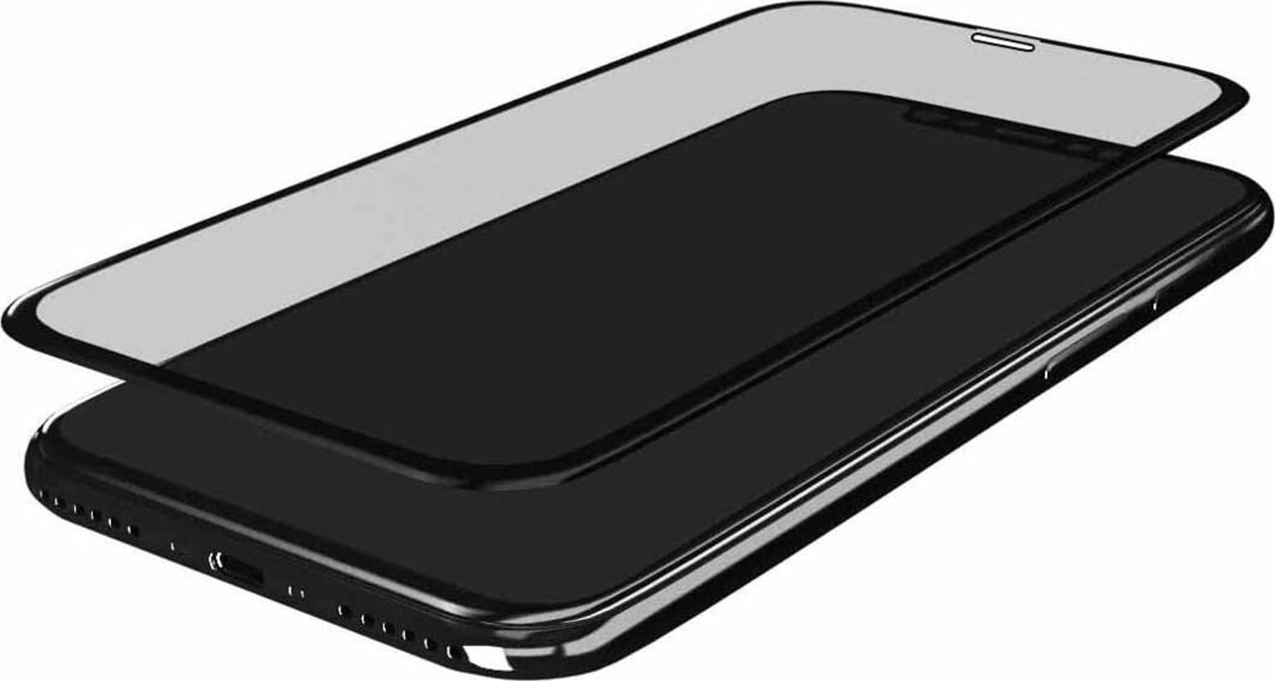 Xham mbrojtës 3MK HardGlass Max për iPhone 16 Plus, 0.3mm, 9H, i zi