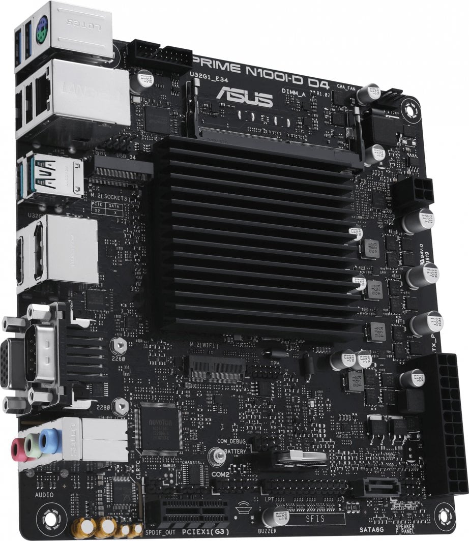 Pllakë amë ASUS PRIME N100I-D D4-CSM, mini ITX, e zezë