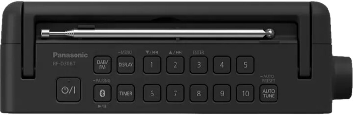 Radio Panasonic RF-D30BTEG-K, e zezë