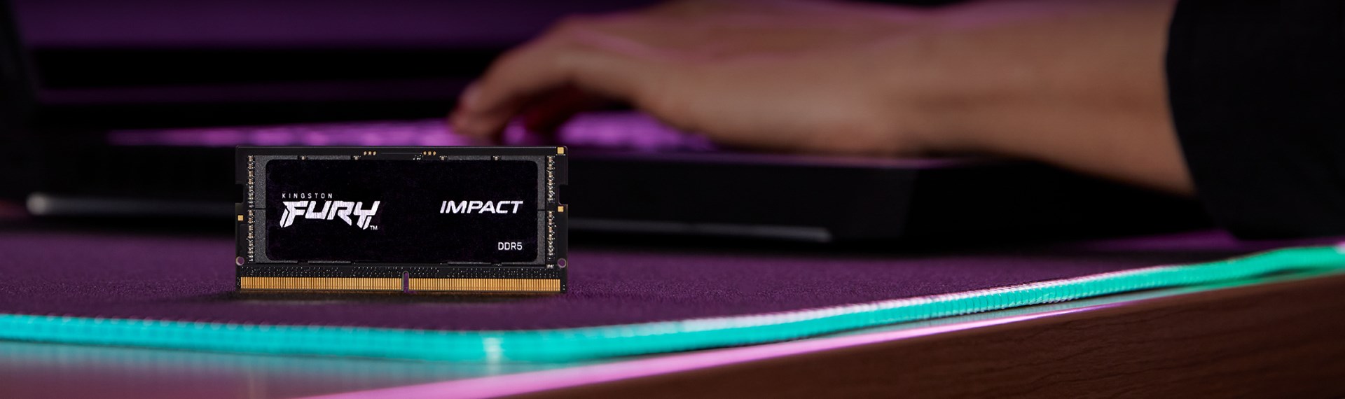 Memorie RAM Kingston FURY Impact, 32GB, DDR5, 5600MT/s, SODIMM, e zezë