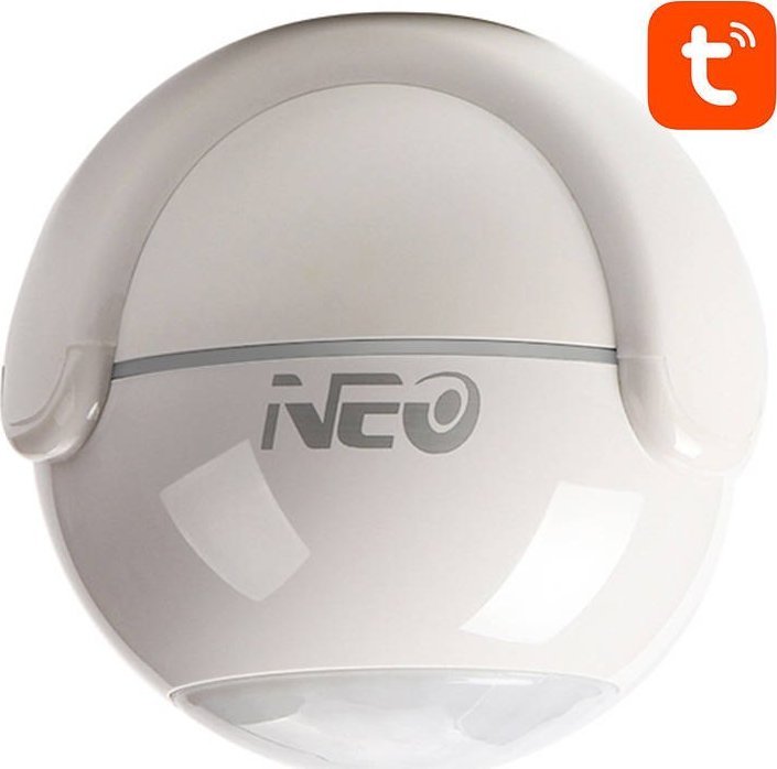 Senzor lëvizjeje Neo NAS-PD01W, PIR, WiFi TUYA, i bardhë