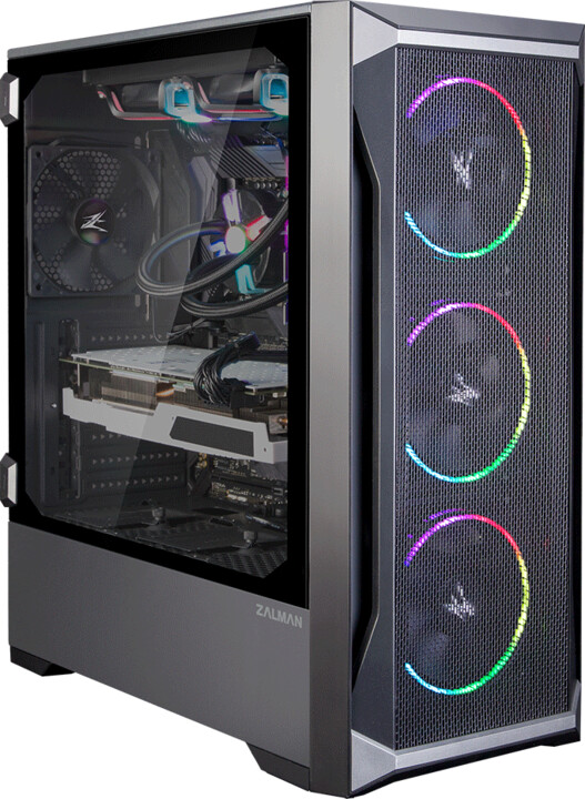 Куќиште Zalman Z8 MS, ARGB, црно