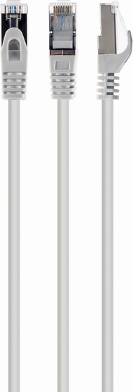 Kabllo rrjeti Gembird PP6A-LSZHCU-W-1M, 1m, Cat.6A S/FTP LSZH, e bardhë