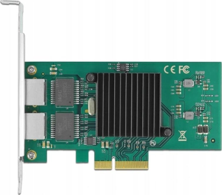 Kartë rrjeti DeLOCK PCI Express x4 I82576, 2x RJ45, Gigabit LAN