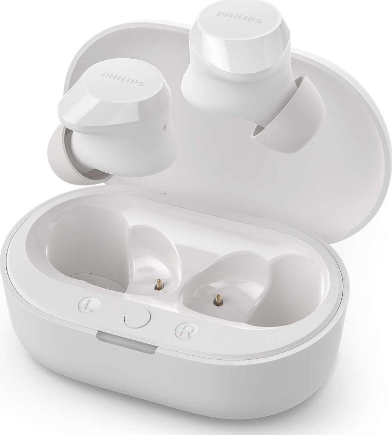 Kufje wireless Philips TAT1209, true wireless, IPX4, të bardha