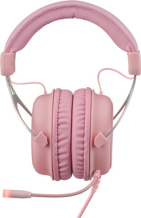 Kufje gaming Deltaco PH85 GAM-030-P, me kabllo, rozë