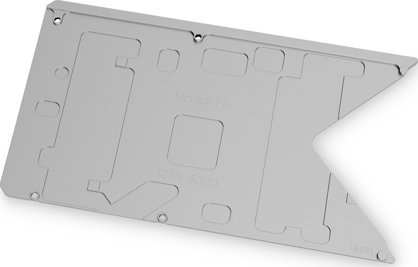 Backplate për kartë grafike EK Water Blocks EK-Quantum Vector FE RTX 3080, alumini, argjendtë
