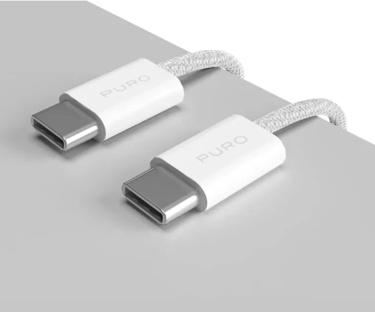 Kabllo USB C Puro FABRIK 2.0, 1.5m, e bardhë