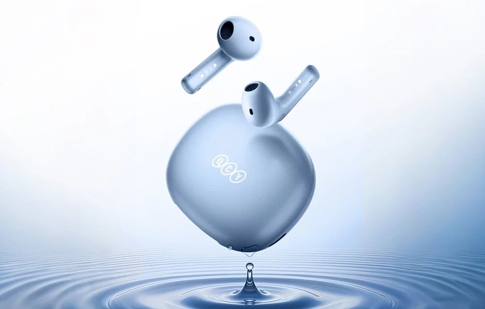 Kufje TWS QCY AilyBuds E10 QT35, Bluetooth 5.4, 27 orë bateri, blu