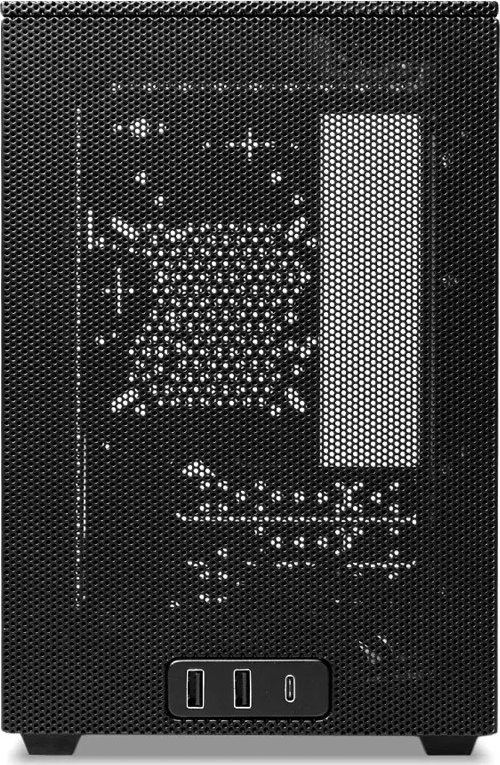 Kasë Ssupd Meshroom D, e zezë, Mini Tower