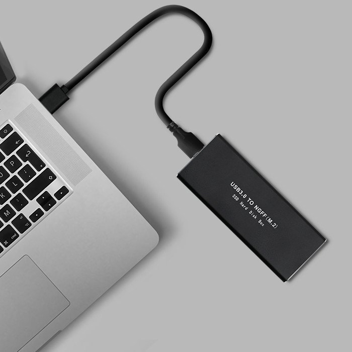 Kuti eksternale për SSD M.2 SATA QOLTEC 51854, NGFF, e zezë