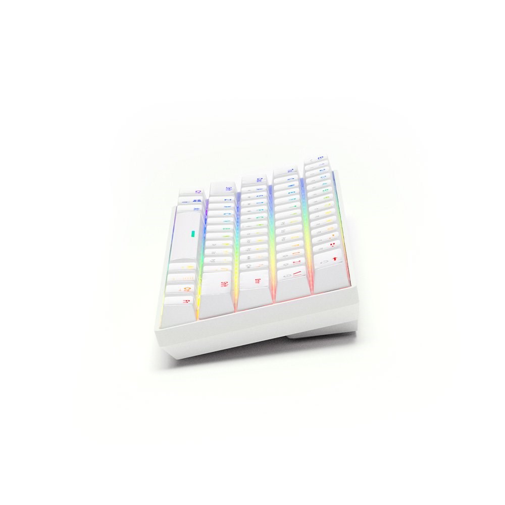 Tastierë mekanike Gaming Savio WHITEOUT, USB, Outemu Blue RGB, e bardhë