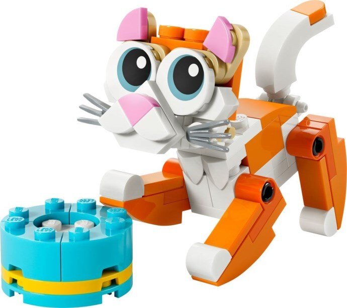 Set LEGO Creator Orange Cat 30714, 79 pjesë, portokalli