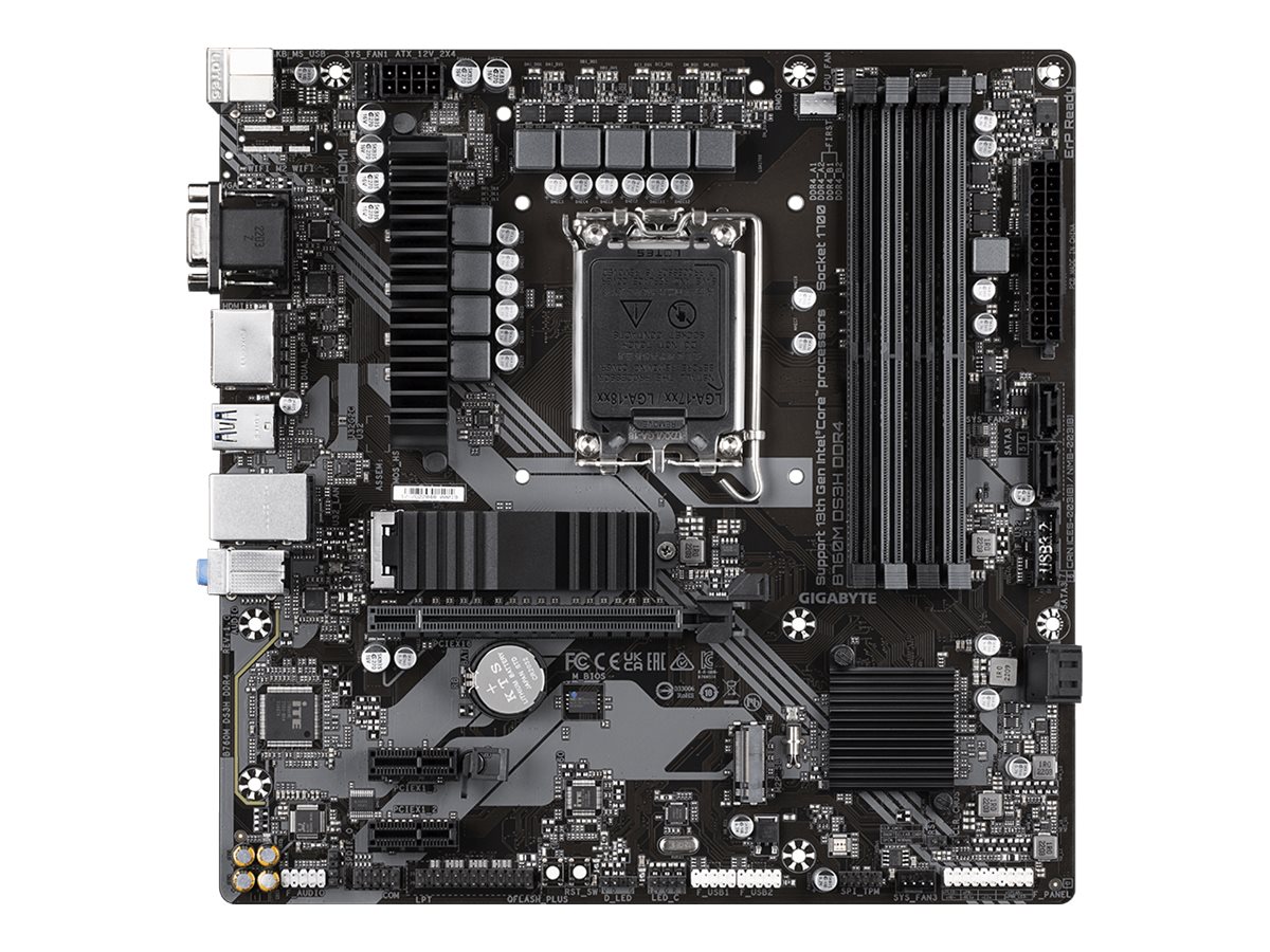 Pllakë amë Gigabyte B760M DS3H DDR4 - DDR4, LGA1700, mATX