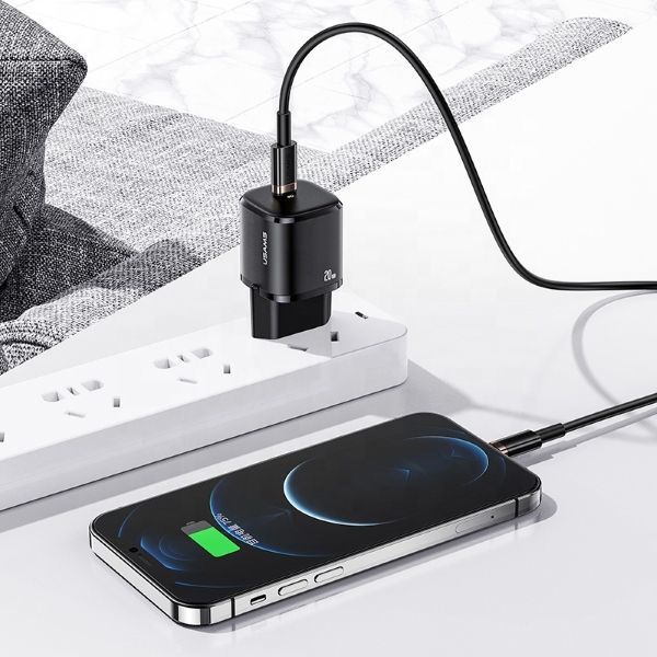 Karikues USAMS T36 US-CC124, 1xUSB-C, 20W, PD3.0 Fast Charging, i zi