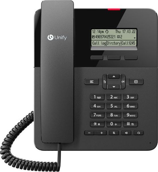Telefon fiks Unify OpenScape Desk Phone CP110, analog, për zyrë, i zi