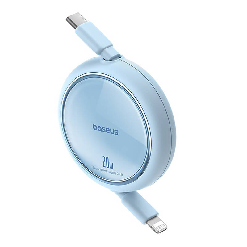 Kabllo karikimi Baseus Free2Pull, 1m, 20W, USB C në Lightning, blu