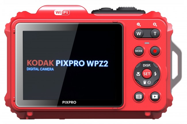Fotoaparat Kodak WPZ2, rezistent ndaj ujit, i kuq