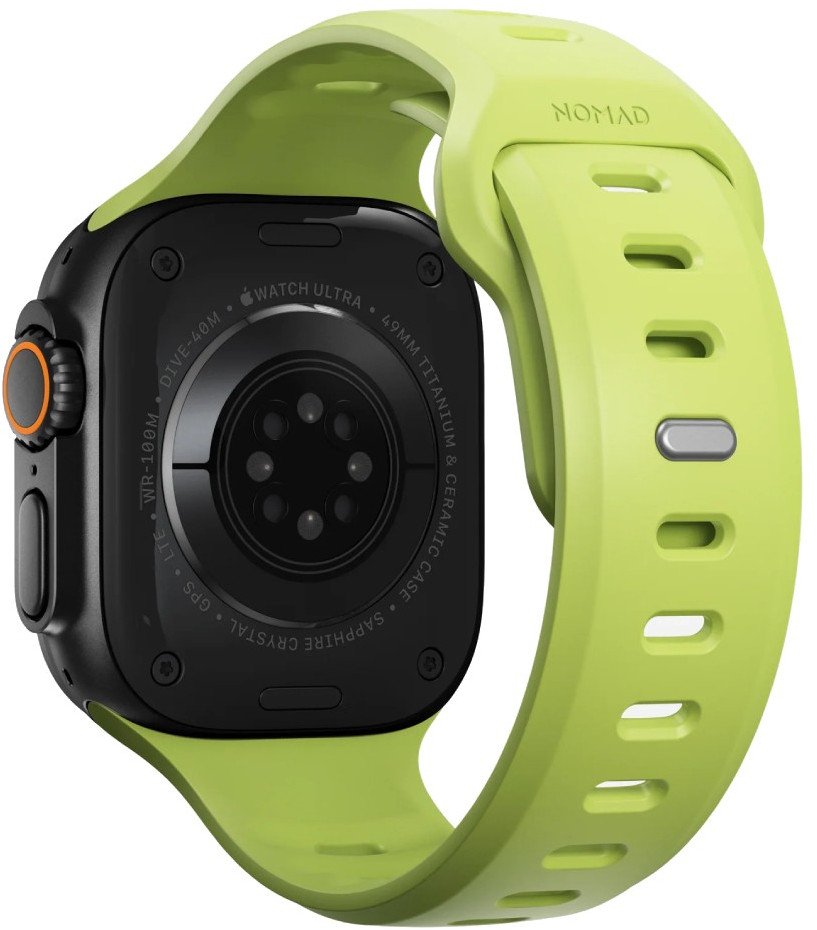 Rrip ore Nomad Tempo Band 49mm, material sintetik FKM, për Apple Watch, jeshil