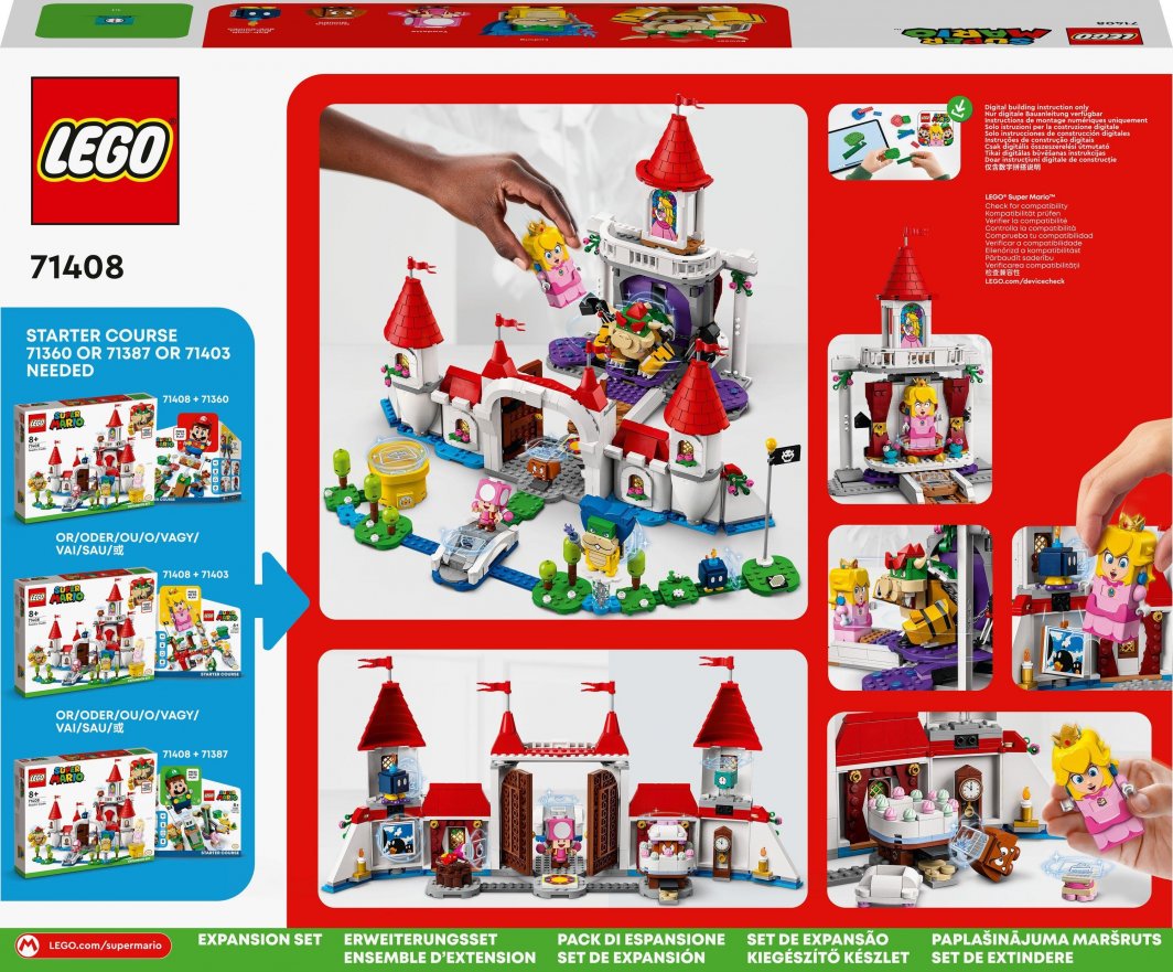 Set zgjerimi LEGO® Super Mario™ 71408 Peach Castle, 1216 pjesë