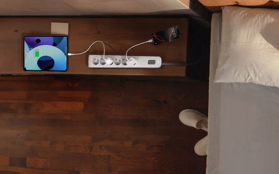 Prizë Belkin Power Strip, 6 dalje, kabllo 2 m, e bardhë