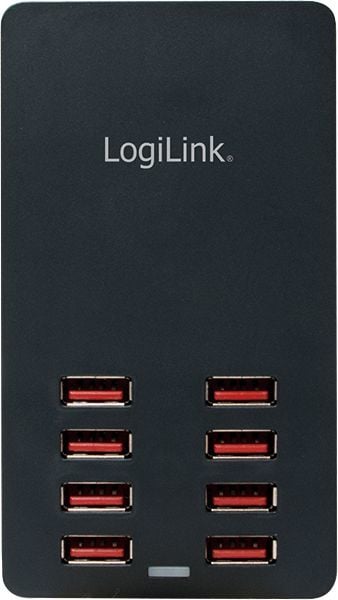 USB полнач LogiLink PA0140, 8x USB A, 44W