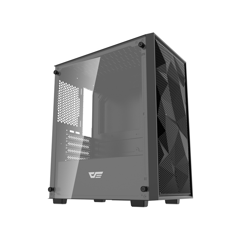 Kutia kompjuterike Darkflash M305 Mesh, M ATX, xham i temperuar, e zezë