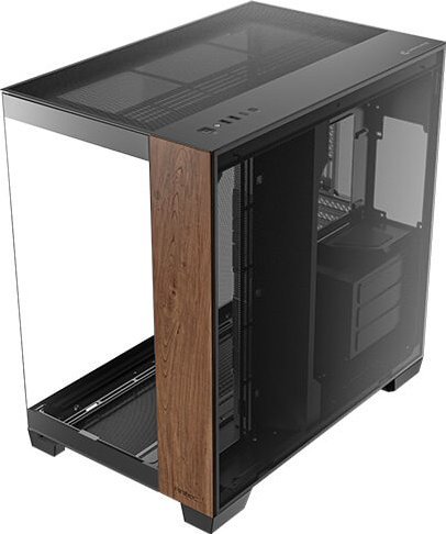 Kuti PC Antec C8 Wood, Full Tower, xham i temperuar, dru, e zezë