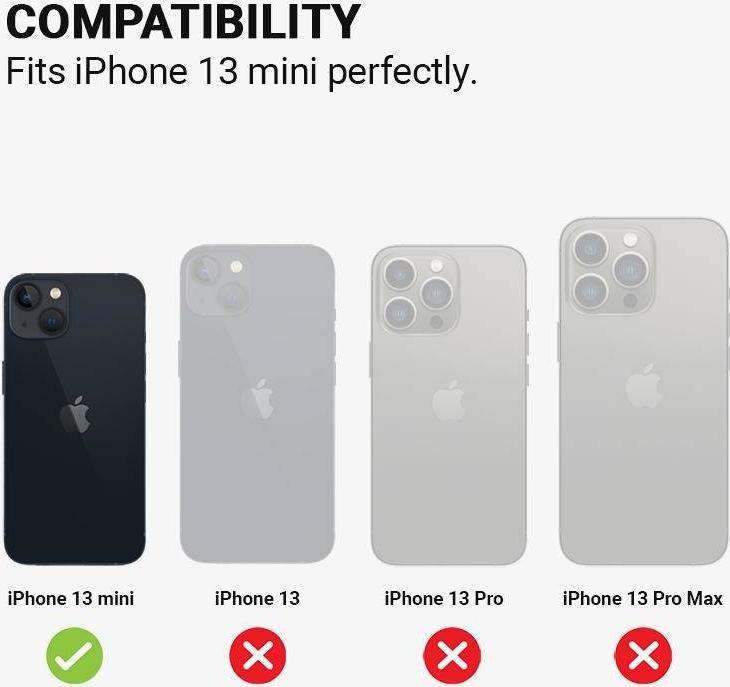 Mbështjellëse Crong për iPhone 13 Mini , e kuqe