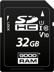 Kartë memorie GoodRam S1A0 SDHC, 32GB, Class 10, e zezë