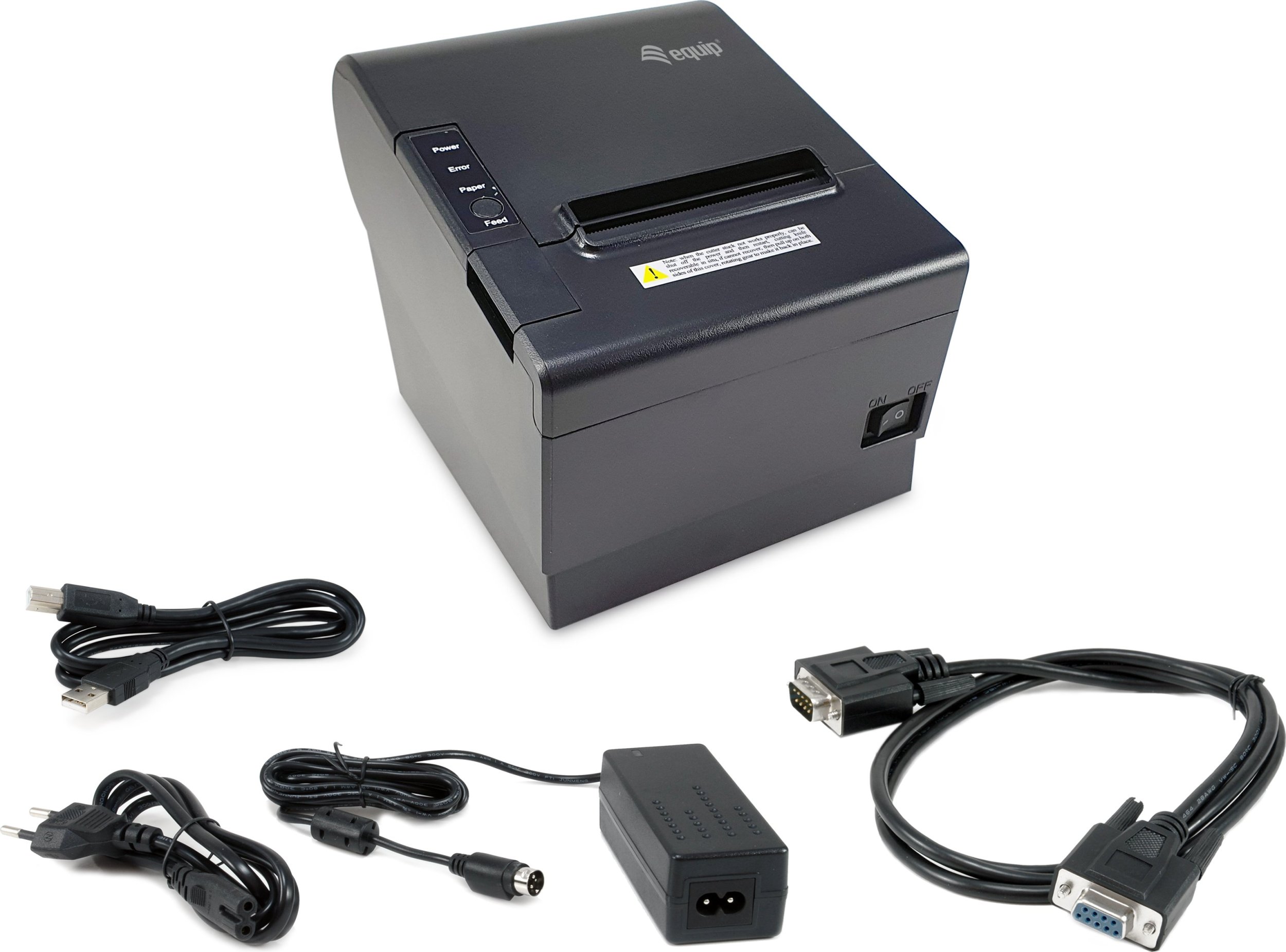 Printer termik POS LevelOne Equip 351003, 80mm, USB dhe LAN, i zi
