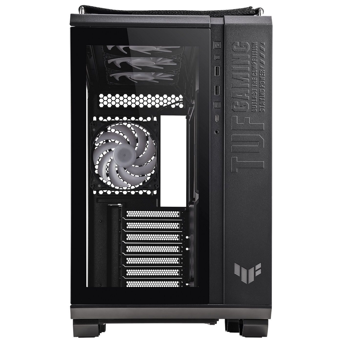 Kasë Asus TUF Gaming GT502 PLUS TG ARGB, e zezë, Midi Tower