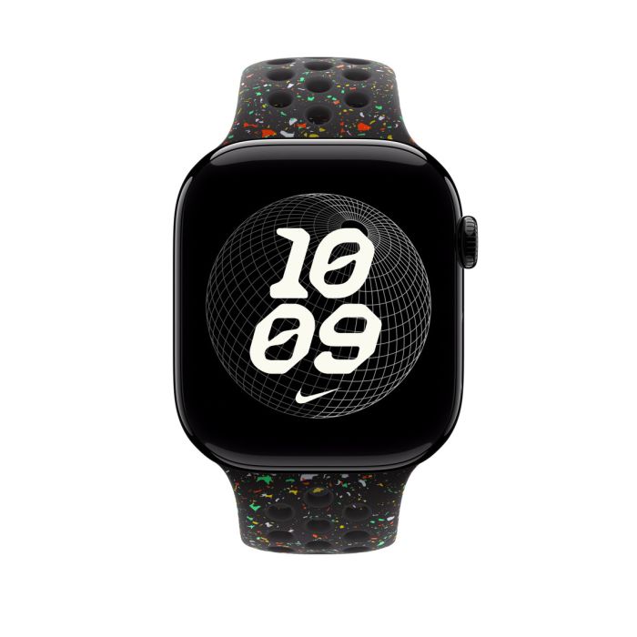 Apple Watch 46mm Band, Midnight Black Nike Sport Band, M/L