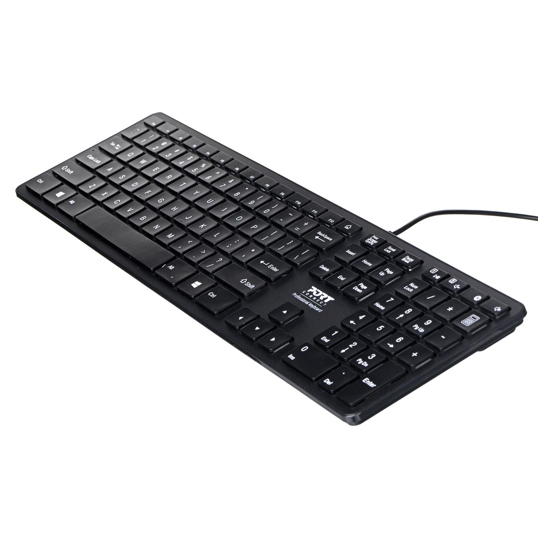Tastierë Port Designs 900754-US, USB, e zezë