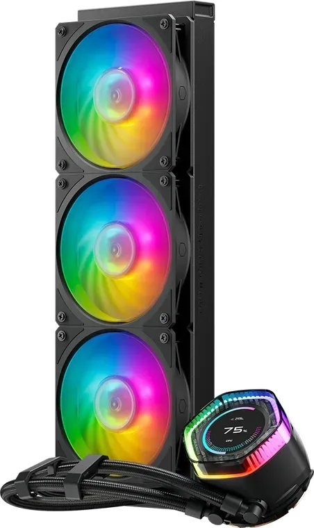 Ладилник за процесор со вода Cooler Master MasterLiquid 360 ION, радијатор 360 mm, 3x 12 cm ARGB, црн