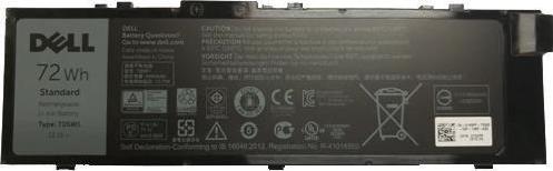 Bateri për laptop Dell, 72 WHR, 6 Cell