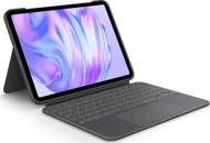 Set tastierë + mbrojtëse Logitech për iPad Pro 13'' M4, e hirtë e errët