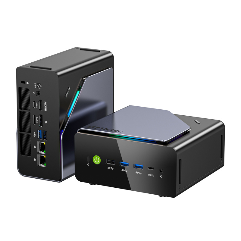 Mini PC GMKTec NucBox K12, AMD Ryzen 7 255, 32GB RAM 1TB SSD, gri 3