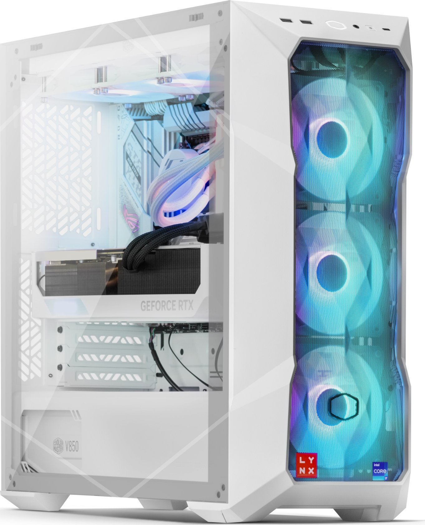 Kompjuter gaming LYNX Challenger, i5 13400F, RTX 4070 SUPER 12GB, 32GB RAM, 1TB SSD, i bardhë