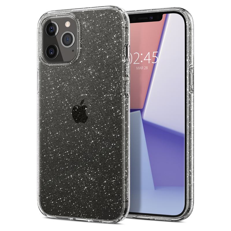 Mbrojtëse për celular iPhone 12/Pro Spigen Liquid Crystal Glitter, transparente