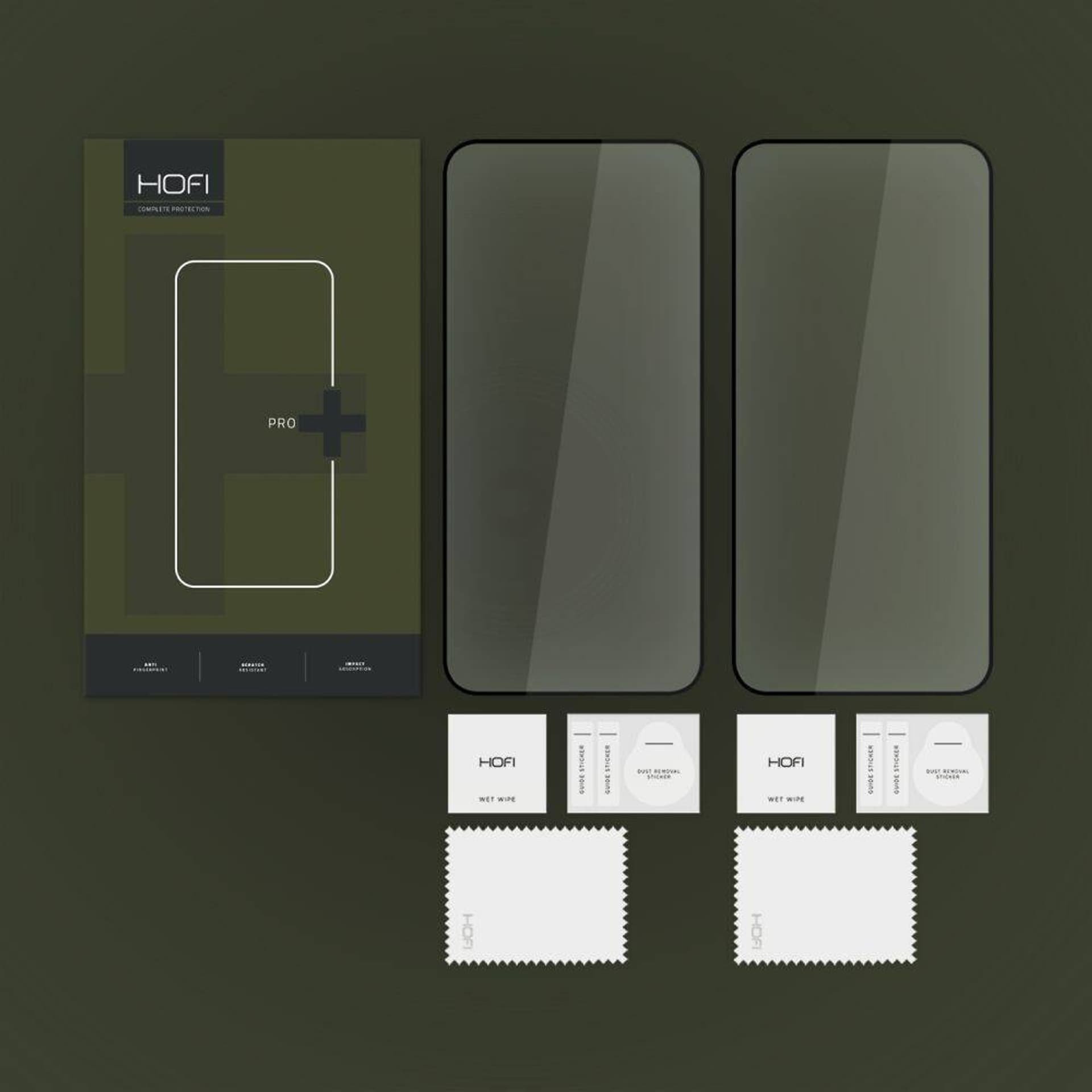 Mbrojtëse ekrani HOFI Glass Pro+, Galaxy A35 A55 5G, 2 copë, me kornizë të zezë