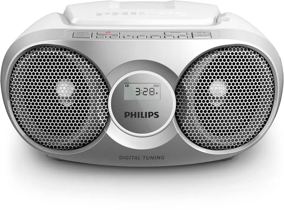 Radio Philips AZ215S/12, CD, FM AUX, e argjendtë